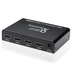 퀼리티어슈런스 Q4K 60Hz UHD 셀렉터 HDMI 2.0 스위치 선택기, Q4K60SL, 1개