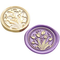 Mihwabujang 花朵封蠟章 封蠟印章, 05 鬱金香, 1個