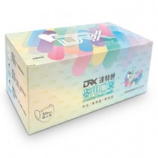 DRX 達特世 成人平面醫用口罩, 櫻花粉, 50片, 1盒