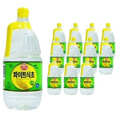 오뚜기 화이트 식초, 1.8L, 12개