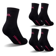 X-BALANCE 女款腳背加壓踝襪 XBL-WP11 5雙, 黑色