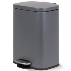 Changsin Living 昌信生活 FRANCO Select 靜音腳踏式方形垃圾桶 12L, 深灰色