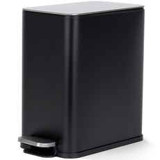 Changsin Living 昌信生活 FRANCO Select 無聲經典腳踏式垃圾桶 10L 窄版方形, 黑色