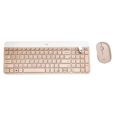 logitech 羅技 無線鍵盤滑鼠組, MK470, 粉色, 1組