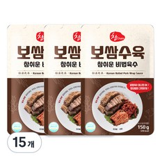 우리식품 보쌈수육 참쉬운 비법육수, 150g, 15개
