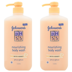 嬌生嬰兒PH5.5溫和沐浴露 蜂蜜舒緩, 平衡配方 鎖住水分 洗後不乾澀, 750ml, 2瓶