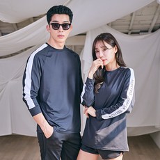 튜브트리 나야스타일 멜버른 오버핏 커플 래쉬가드 상의