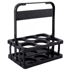 飲料提籃 6格, 黑色, 1個
