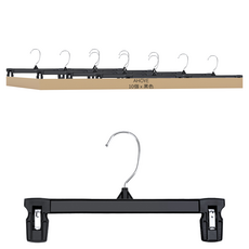 AHOYE 無痕褲夾/衣架/褲子收納/褲架 30cm, 10個, 黑色