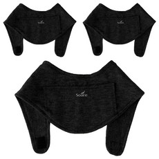 Soare 口袋型暖暖包圍巾 黑色, 3個