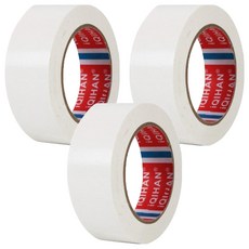 다다 고점도 강력 면 테이프 40mm x 50m, 흰색, 3개