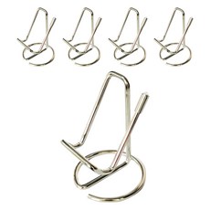 마다꾸미 세로형 명함 꽂이 사무용품 거치대 실버, 5개, 1단