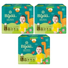 mona LIsa Day Day Bijou Light Motion系列褲型尿布, L, 72片