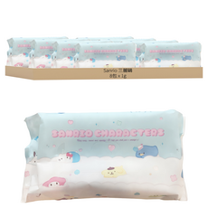Sanrio 三麗鷗 綜合趴趴系列純水濕紙巾, 1入, 8包