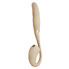 WINYI 比翼鳥 吸吮伸縮按摩棒 WY0647 301 x 95.7 x 41.5mm, 1組, 燕麥奶茶