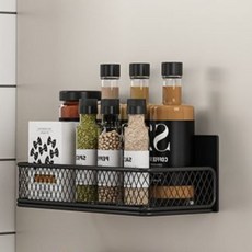 푸르밍글 냉장고 자석 그물선반, 블랙, 1개