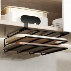 Pureuminggeul 雙層砧板置物架, 黑色, 1個