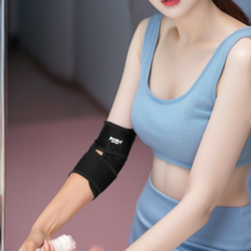 JINGBA SUPPORT 手肘肘部保護套, 黑色, 1個