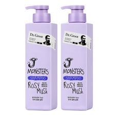 닥터그루트 제이 몬스터즈 두피 정화 기능성샴푸 로지 머스크향, 385ml, 2개
