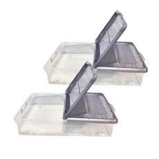 KEYWAY 聯府 大雙面掀蓋式整理箱 52L, 灰色 + 透明色, 2個