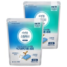 자연퐁 스팀워시 식기세척기용 세제 베이킹소다 20입, 200g, 2개