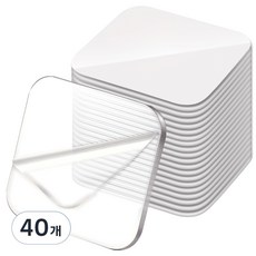 ender 貼紙型超強力壓克力泡棉奈米矽膠透明凝膠雙面膠帶, 40個, 透明