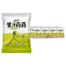 吃果籽 果汁蒟蒻 檸檬, 20個, 240g