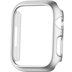 4YOU Apple Watch 霧面硬殼保護殼 40mm, 銀色