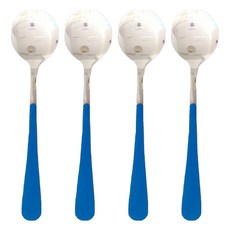윌리브 국산 304스텐 니노 세라믹 아동커트러리, 다크블루, 단품, 4개