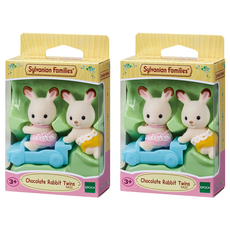 EPOCH Sylvanian Families 森林家族 巧克力兔雙胞胎公仔 5420, 2套