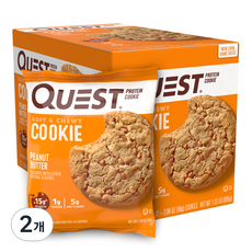 퀘스트뉴트리션 프로틴 쿠키 피넛 버터, 696g, 2개