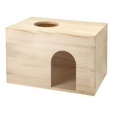 NPF 小寵天然木茶道屋 33 x 22 x 22mm, 1個, 天然木