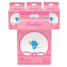 페넬로페 씬씬씬 썸머 팬티 기저귀 여아용, 96매, 빅형(BIG)
