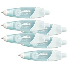 TEMPO 節奏牌 FUJILINE 12米大容量修正帶, 日本原裝A級母帶替芯, 高效修正, 書寫流暢, 綠色, 2組