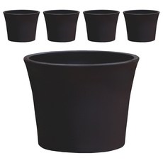 翠筠 如意花盆, 黑色, 5件