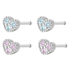 Brilliant Beauty 耀眼美人 微觀心鑽鋯石鑽養耳棒鈦閃耀 鈦鋼耳環