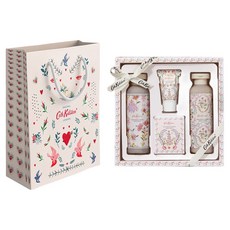 Cath Kidston 玫瑰西洋梨沐浴禮盒組 沐浴露 200ml+身體乳液 200ml+護手霜 30ml+沐浴鹽 100g, 1套