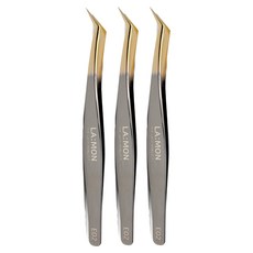 LAMONDE 高級鑷子, E02(斜角), 3支