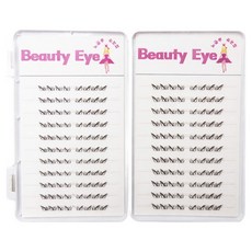 Maket Gamseong Beauty Eye 免膠水人造假睫毛 B07 160p, 1個, 黑色