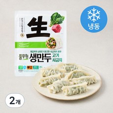 풀무원 생만두 고기시금치 (냉동), 400g, 2개