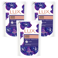 LUX 麗仕 精油香氛沐浴乳 媚惑幽香 24小時持久香氛, 650ml, 3包