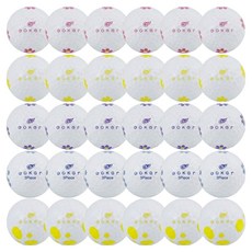Goker 彩色高爾夫球 遺失球 特A+ 42.67mm, 1組, 30個, 白色混色
