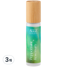 ALLE 滾珠香氛精油 辣薄荷&迷迭香, 3個, 10ml