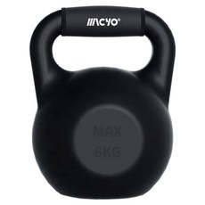 MACYO 麦克羊 注水壺鈴 1~6kg可調式 時尚黑 居家重訓核心訓練, 1個, 755g