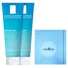 라로슈포제 에빠끌라 딥 클렌징 포밍 크림 + 화장솜 30p 세트, 125ml, 2개