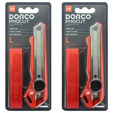 도루코 대형 커터칼 18mm + L날 커터날 10p 세트 L601, 혼합색상, 2세트