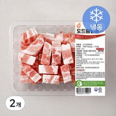 도드람한돈 꽈배기 삼겹 구이용 (냉동), 500g, 2개