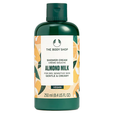 THE BODY SHOP 美體小舖 杏奶舒敏滋養沐浴乳 國際航空版, 250ml, 1瓶