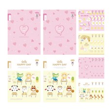 PENPIA 學生印花日記本, 隨機發貨, 20個