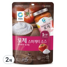 청정원 로제 스파게티소스 싱글파우치, 170g, 2개